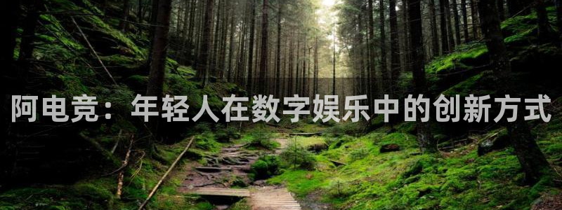 火博电竞：阿电竞：年轻人在数字娱乐中的创新方式